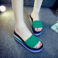 thumbnail image 2 of Summer Flat Slide Sandals For Womens Platform High Heel Comfy Nonslip Casual Water Sandals, 2 of 2