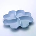 thumbnail image 1 of Plateau de Fruits en Forme de Cœur Assiettes Créatives Boîte de Rangement Assiettes de Fruits Secs Assiettes à Collation Assiette à Dessert Divisée Contenant Collation Bleu, 1 of 6