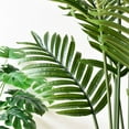 thumbnail image 3 of Billuyoard Fácil de limpiar, hoja de Monstera, decoración del jardín del hogar, palmera Artificial, plantas artificiales para el hogar Decoración 0.8m18 hojas, 3 of 6