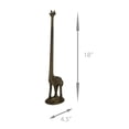 thumbnail image 4 of Rustic Brown Cast Iron Long Neck Giraffe Paper Towel Holder, 4 of 4