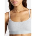 thumbnail image 3 of No Boundaries Cotton Rib Scoop Bra, Women's XS-XXXL, 3 of 4