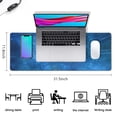 thumbnail image 5 of Raindrops Under the Blue Night Sky&nbsp;mousepad Gamingwaterproofno Slip&nbsp;for Office Home Work GamingmousematRubber Base Mousepad with Stitched Edges 31.5x11.8inches, 5 of 7