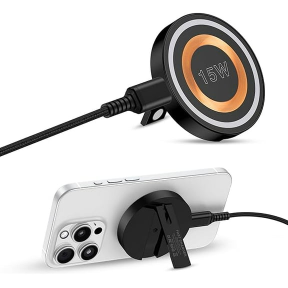 Magsafe Charger Samsung Wireless Charger Fast Charging Pad Magnetic Charger for Android Samsung S25 Ultra S25 Plus S25 S24 S23 S22 S21 S20 S10,Magnetic Charger Stand for iPhone 16 15 14 Pro Max Plus