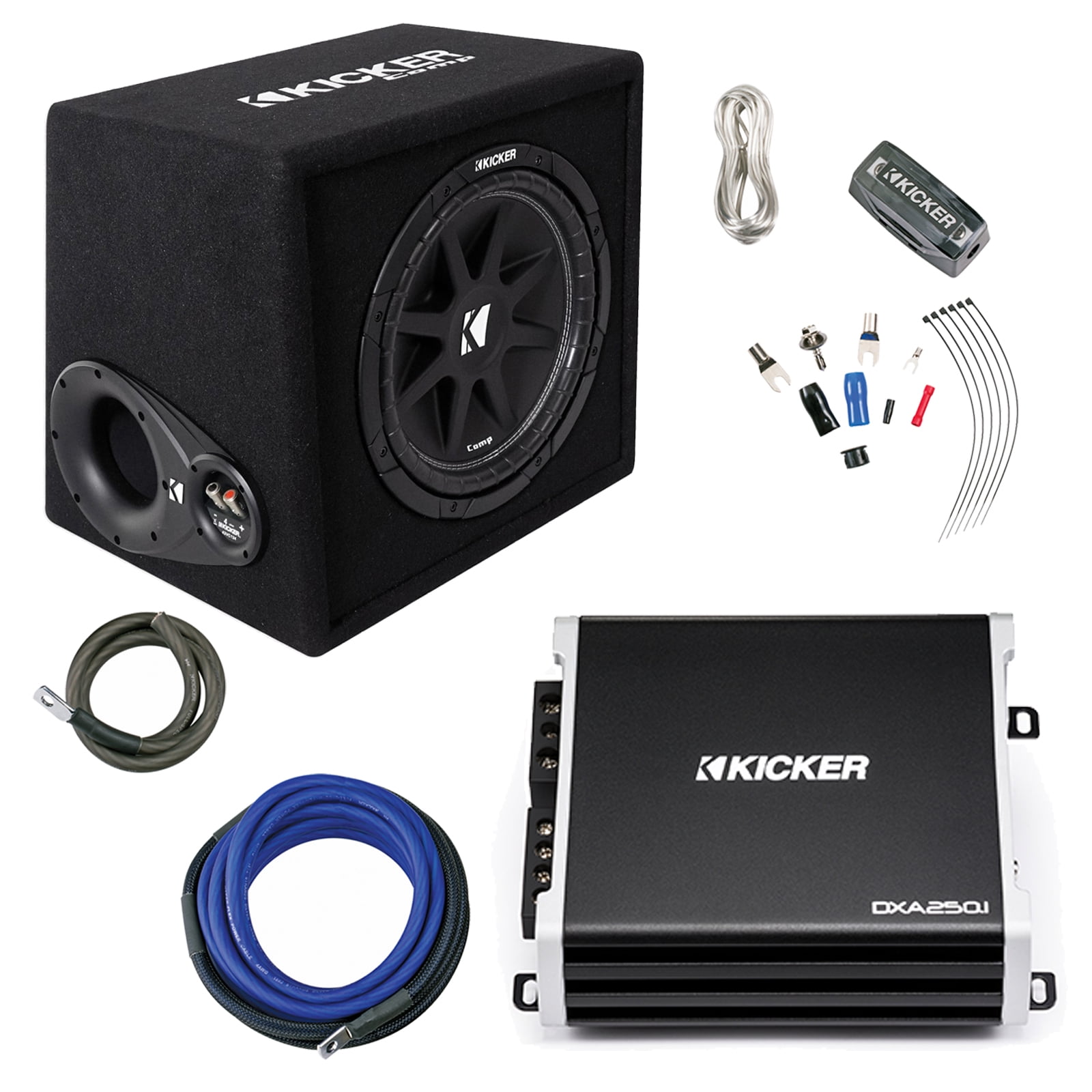 Kicker 12" Comp 300 Watt 4 Ohm Vented PreLoaded Subwoofer Enclosure