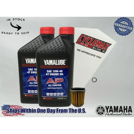 Cyclemax Standard Yamalube Oil Change Kit fits 2021-2025 Yamaha YZ450