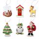 thumbnail image 4 of 6 colgantes navideños para chimenea, adornos colgantes para decoración del hogar, adorables, nuevos Rojo, 4 of 5