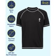 thumbnail image 2 of iXtreme Boys Rash Guard Shirt - UPF50+ Sun Protect Quick Dry Short Sleeve Swim Shirts for Boys (5-18), 2 of 7