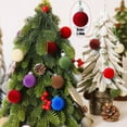 thumbnail image 3 of 30 Pieces 1 Inch Christmas Tree Ornaments Velvet Balls, Shatterproof Tree Ornaments Flocking Balls Set - Christmas Decorations Home Decor for Holiday Indoor Outdoor Yard Garden Wall, 3 of 8