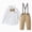 Khaki, variant on zuwimk Baby Boy Suit Toddler Formal Outfit Kids 3 Piece Vest Gentleman Clothes Long Sleeve Shirt and Pants Set(5-6 Years,Brown)