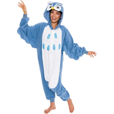 SILVER LILLY Unisex Adult Plush Animal Cosplay Costume Pajamas (Owl)