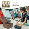 thumbnail image 4 of HINTRMENT Multifunctional Storage Box Dark Brown Sea Grass Home 1Set, 4 of 4