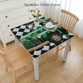 thumbnail image 2 of nygtbtfer Table Cloth, Fitted Tablecloths with Elastic Edge, Wipeable Table Cover for Kitchen Wedding Farmhouse Green Car Black, 2 of 7