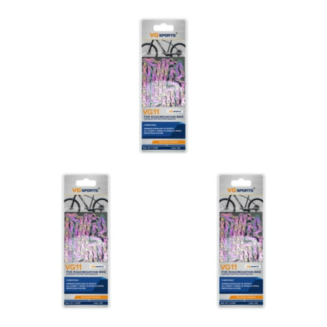 ZheElen Easy To Install Wide Compatibility Bike Chain For Mountain And Road Bikes Mountain Bike Chains Colorful 11 Speed 3Set
