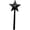Black, variant on Seasoning Shaker Wand Refillable Magic Fairy Wand Salt and Pepper Shaker Kitchen Accessory in Black