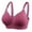 Purple, variant on Training Bra Women No Underwire Lactation Vest Bra Back Adjustment Yoga Running Bra V-Neck Full-Coverage Bra Feature Hook and Eye Closure T-Shirt Bra Style Y-576 , Blue XXL