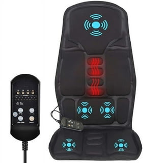 ModSavy Massage Seat Cushion - Back Massager with Heat, 6 Vibration Massage  Nodes & 2 Heat Levels, Massage Chair Pad for Home Office Chair