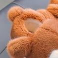 thumbnail image 6 of Kakishop Kids Toddler Slippers Baby Girls Boys Cute Cartoon House Shoes Children's Non Slip Warm Fall Winter Fuzzy Indoor Slipper Brown, 8.5(2-3 Years), 6 of 8