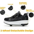 thumbnail image 2 of Cyiecw Roller Skate Shoes for Kids Boys Girls Rechargeable Wheels Sneakers Fashion Roller Wheeled, 2 of 6