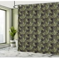 thumbnail image 4 of Ambesonne Khaki Shower Curtain, Camouflage Motif Camo Stains, 69"Wx70"L, Army Green Slate Brown, 4 of 4