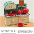thumbnail image 2 of 1 Set Miniature Doll House Kitchen Accessories Miniature Cooking Utensil Cabinet Kids Pretend Play Toys, 2 of 5