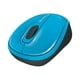 Microsoft Wireless Mobile Mouse 3500 - Souris - Droitier et Gaucher - Optique - 3 Boutons - Sans Fil - 2.4 GHz - Récepteur Sans Fil USB - Bleu cyan – image 2 sur 3
