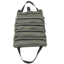 FENGGUIQU Tools Bag Roll Tool Roll Green Oxford Cloth 1Pcs