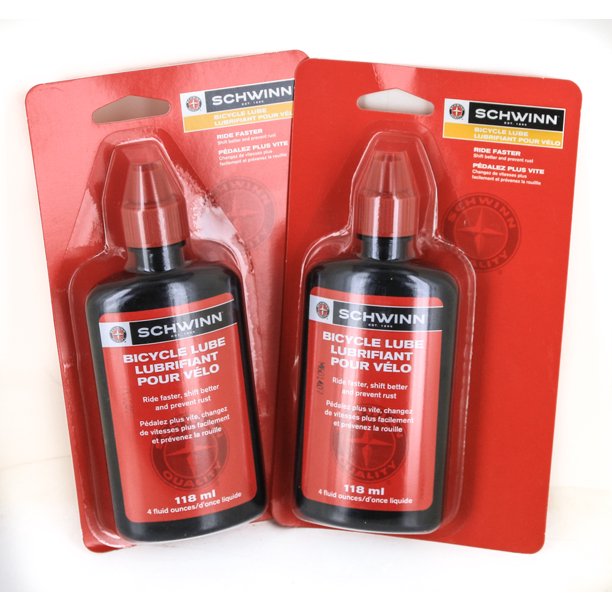 QTY 2 Schwinn 4 oz. Bottles Bicycle Bike Chain Lube Lubricant Oil New