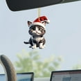 thumbnail image 4 of dajkiuy Christmas Car Pendant Cute Cat Backpack Pendant Christmas Home Decoration,Christmas Decoration Supplies, 4 of 5