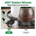 thumbnail image 3 of AMAGABELI GARDEN & HOME Carrito para Plantas con Ruedas Servicio Pesado 14 Paquete de 2 Soportes para Plantas con Ruedas Carro para Plantas Ruedas de Hierro con Bloqueo Ruedas Redondas para Mover Mace, 3 of 6
