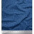 thumbnail image 1 of Soimoi Polyester Crepe Fabric Geometric Shirting Printed Fabric 1 Yard 42 Inch Wide, 1 of 1