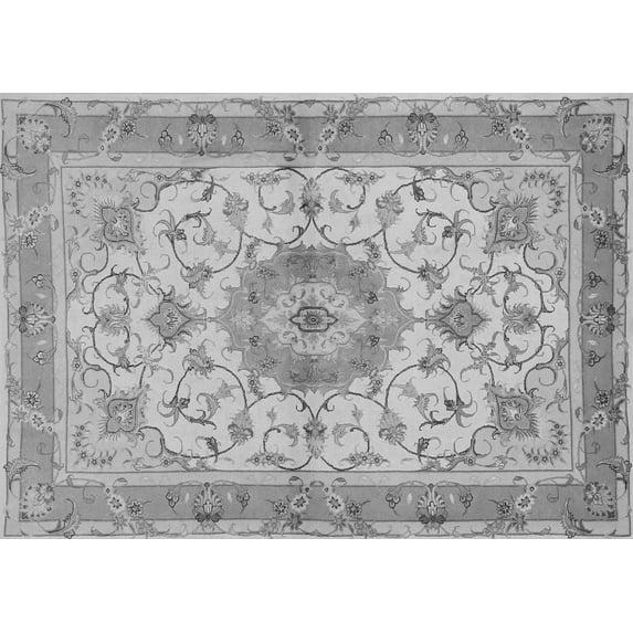 Ahgly Company Indoor Rectangle Persian Gray Traditional Area Rugs, 7' x 9'