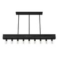 thumbnail image 5 of Hunter - Donelson 9-light Natural Black Iron, Extra Large Chandelier, Dimmable, Transitional Style, for Bedrooms, Dining, Living Rooms - 19059, 5 of 9