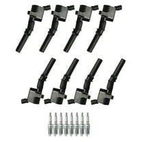 8 ISA Ignition Coil and 8 Spark Plug Compatible with  2003-2008 Ford E-150 2003-2008 Ford E-250 2004 Ford F-150 Heritage 4.6L V8 Replacement for FD503 3951