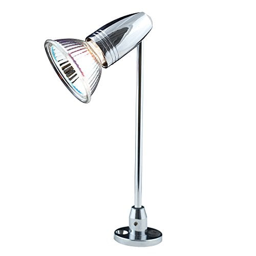 Jesco Lighting SP101-S08-CH Willy - 1.88" Adjustable Spot with 8" Straight Stem, Chrome Finish