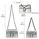 thumbnail image 2 of Bolso de noche con estampado de serpiente DEEPMEOW plateado, 2 of 7