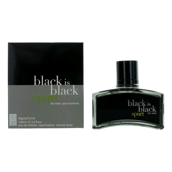 Black Is Black Sport by Nuparfums for Men - 3.4 oz EDT Spray