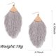 thumbnail image 4 of Pendientes largos y elegantes con borlas - Gris claro Xemadio LRWJ272-6, 4 of 6