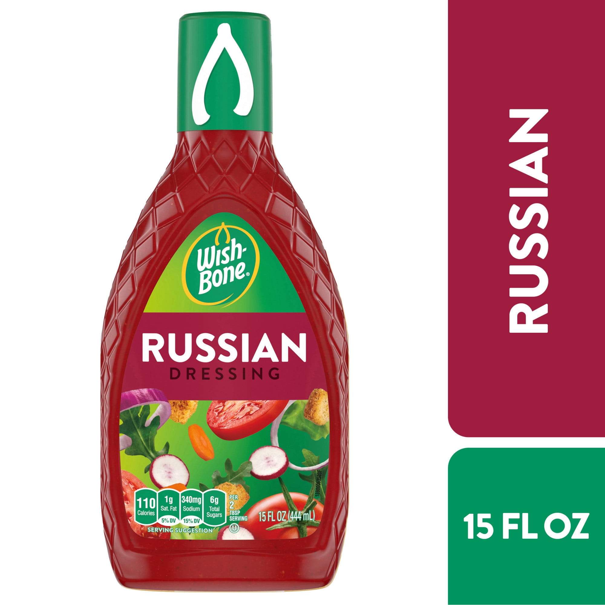 Wish-Bone Russian Salad Dressing 15 fl oz, sweet and savory, without high fructose corn syrup - Walmart.com Wish-Bone Russian Salad Dressing 15 fl oz, sweet and savory, without high fructose corn syrup - Walmart.com