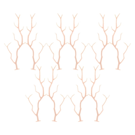 USHOBE Artificial Antler Branches Beige Soft Plastic for Home Table Decor Fine Details 10Pcs