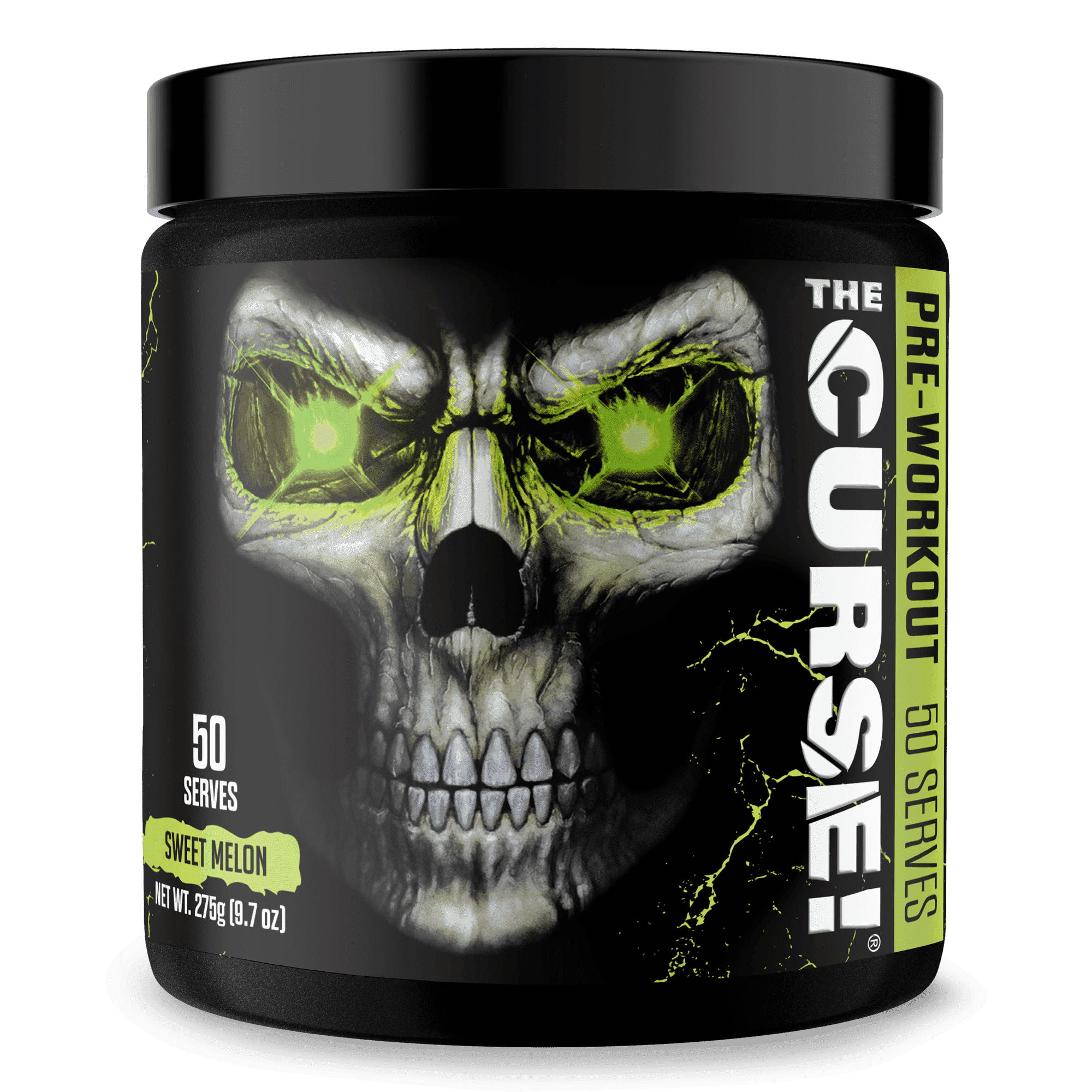 JNX Sports® The Curse Pre Workout Powder Sweet Melon Pre Workout Mix for Energy and Focus, 50 Serves