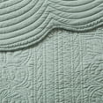 thumbnail image 4 of Madison Park Adult Bedding Set King Reversible Scalloped Edge Shabby Chic Quilt Set, Seafoam, 4 of 6