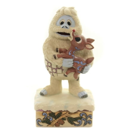 Jim Shore Christmas Collection Jim Shore BUMBLE HOLDING RUDOLPH Polyresin Christmas Red Nosed 6004144 ()