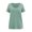 GSUH091, variant on Fashion Solid Color Casual Women'S U-Neck Cotton Breathable Street Short-Sleeved T-Shirt Summer Comfortable Pullover Top