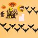 thumbnail image 1 of Set, Happy Halloween Cake Toppers Halloween Cupcake Toppers Cartoon Pumpkin Witch Ghost Cake Decorative Flags For Halloween Decor, Dessert Table Dress Up Supplies, Cake Decor Supplies, Baking Decor Su, 1 of 4
