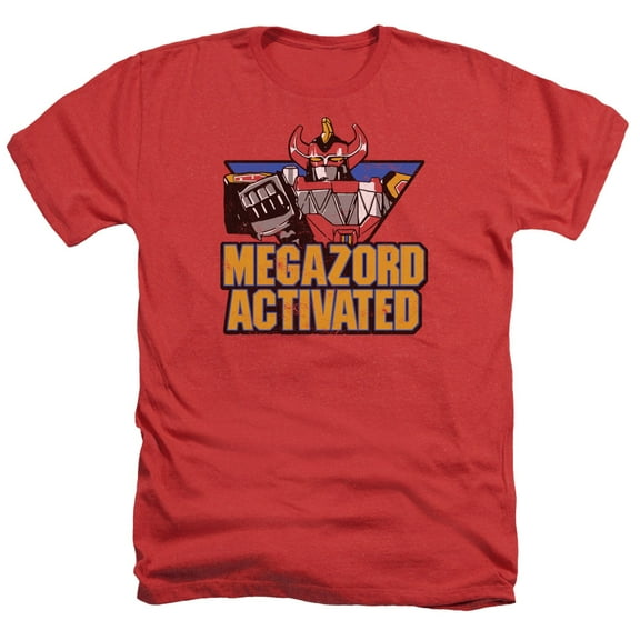 Power Rangers - Megazord Activated - Heather Short Sleeve Shirt - Medium