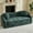 86" Green, variant on Shaiailed 87" White Convertable Sofa Bed,Brushed Texture Foldable Sofa Bed with Two Pillows,Deep Seat Apartment Size Couch,Chenille Sofa for Living Room,No Assembly Required
