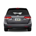 thumbnail image 4 of Honda Odyssey Dual Logo 3D Embossed Letters on Mirror Chrome Metal License Plate Frame, 4 of 8