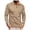 AB484 Khaki, variant on Bainana Men'S Long Sleeve Tshirts Half Zip Breathable Soft T-Shirt Solid Color Fall Winter Workout Sports Basic Tees Size L
