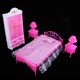 thumbnail image 4 of 6Pcs Dolls House Mini Cama W. Hoja Almohada Armario Armario Lámpara De Modelo Para Muñeca Juguetes Calientes Accesorios Regalos Baoblaze Dollhouse Miniature Furniture, 4 of 8