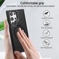 thumbnail image 6 of Allytechgroup Samsung Galaxy S22 Plus Magnetic Case, Retro PU Leather TPU Back Cover Compatible with Magsafe Shockproof Ring Holder Kickstand Phone Case for Apple Samsung Galaxy S22 Plus, Black, 6 of 8